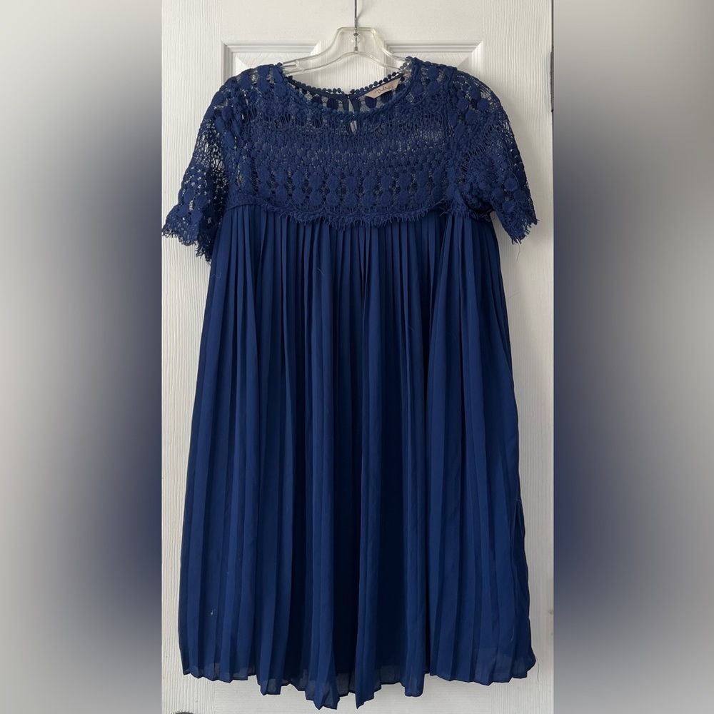 Darling blue mini dress.